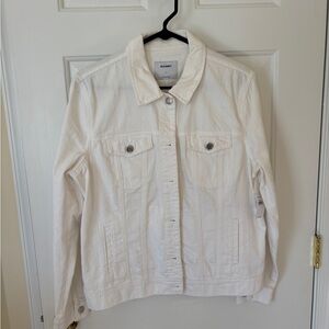 Old Navy Women's Cream Jean Jacket